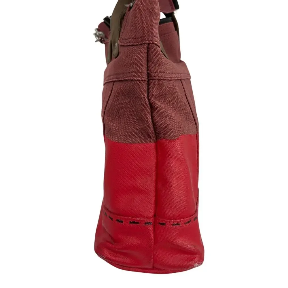 Jack Spade Warren Street New York Dipped Canvas Tote Messenger Bag Utility